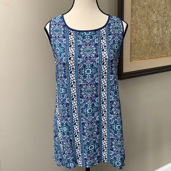 LOFT good condition, floral print tank top - Picture 1 of 7